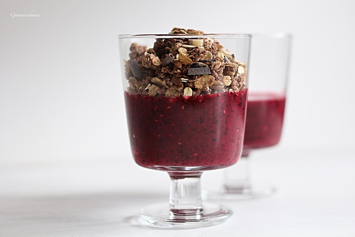 Rezeptbild: Himbeer-Heidelbeer-Smooth
