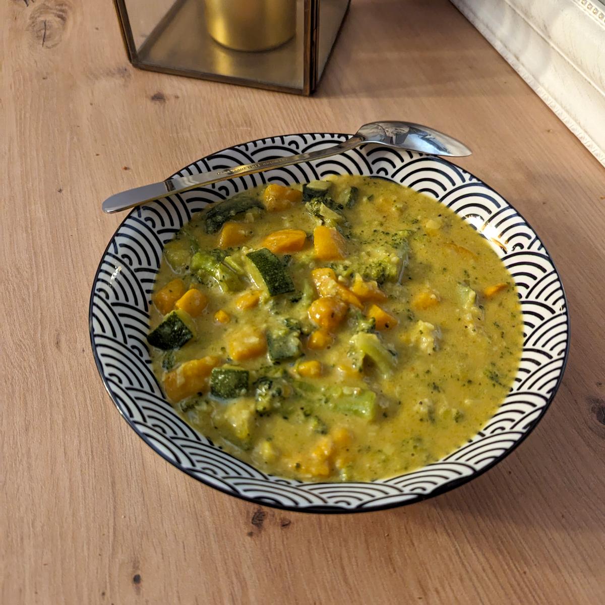 Rezeptbild: Süßkartoffel-Brokkoli-Curry