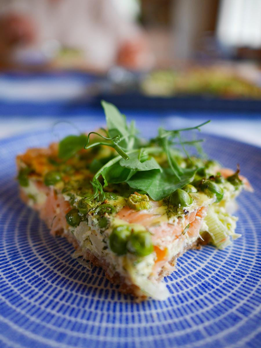 Rezeptbild: Lachs-Quiche
