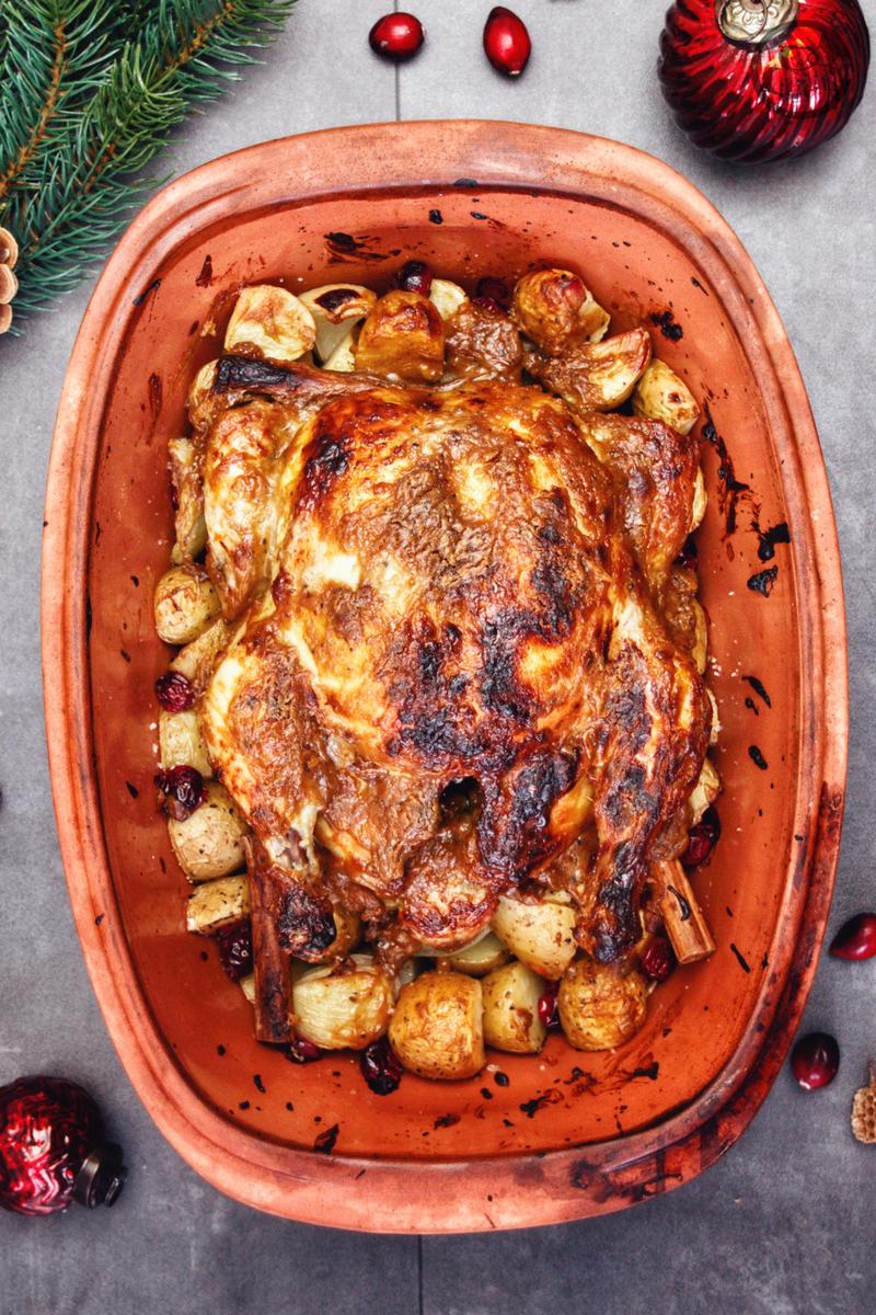 Rezeptbild: HONIG-SENF WEIHNACHTSHÄHNCHEN
