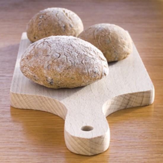 Rezeptbild: Dinkelbrötchen mit schwarzen Oliven