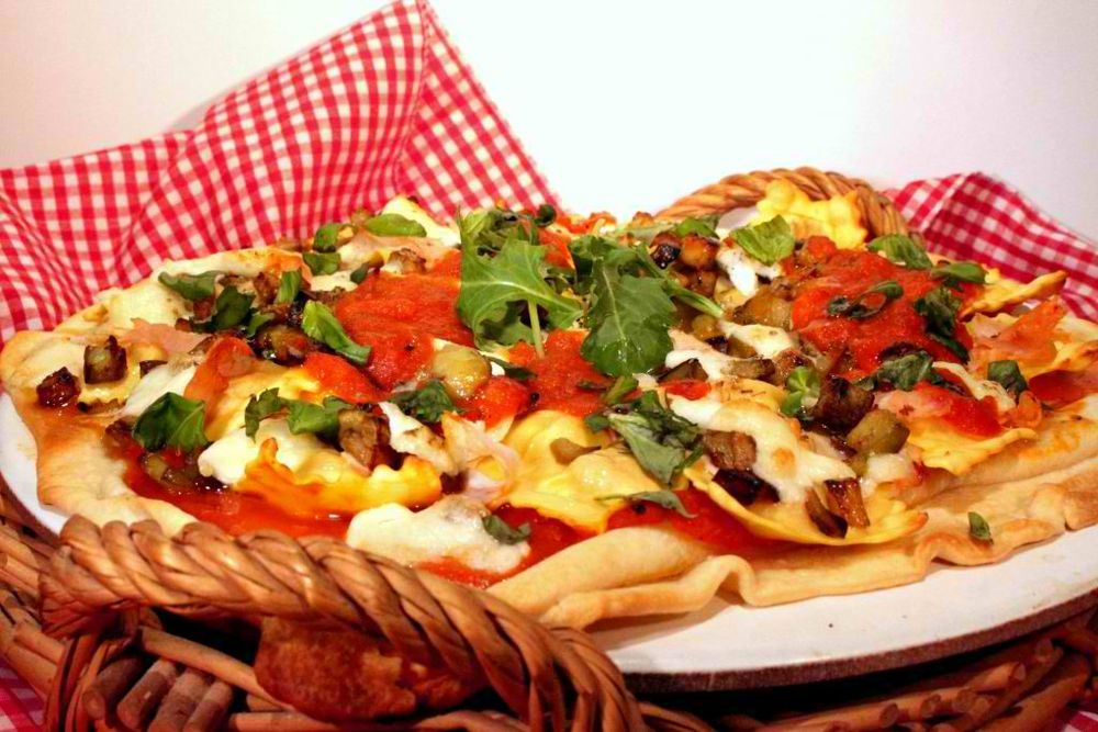 Rezeptbild: Ravioli Pizza