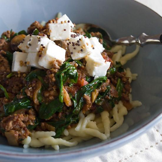 Rezeptbild: Ligurische Trofie mit Gewürzragout