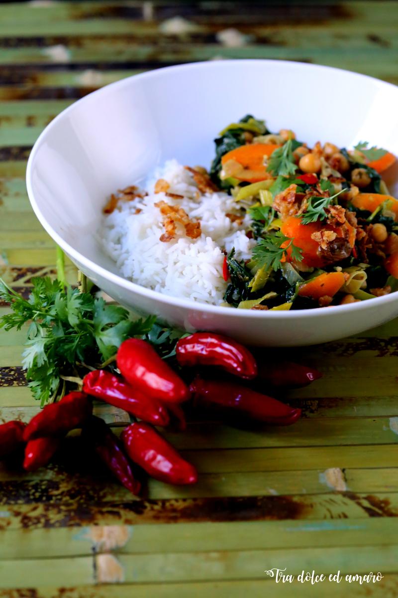Rezeptbild: Gemüsecurry mit Kichererbsen