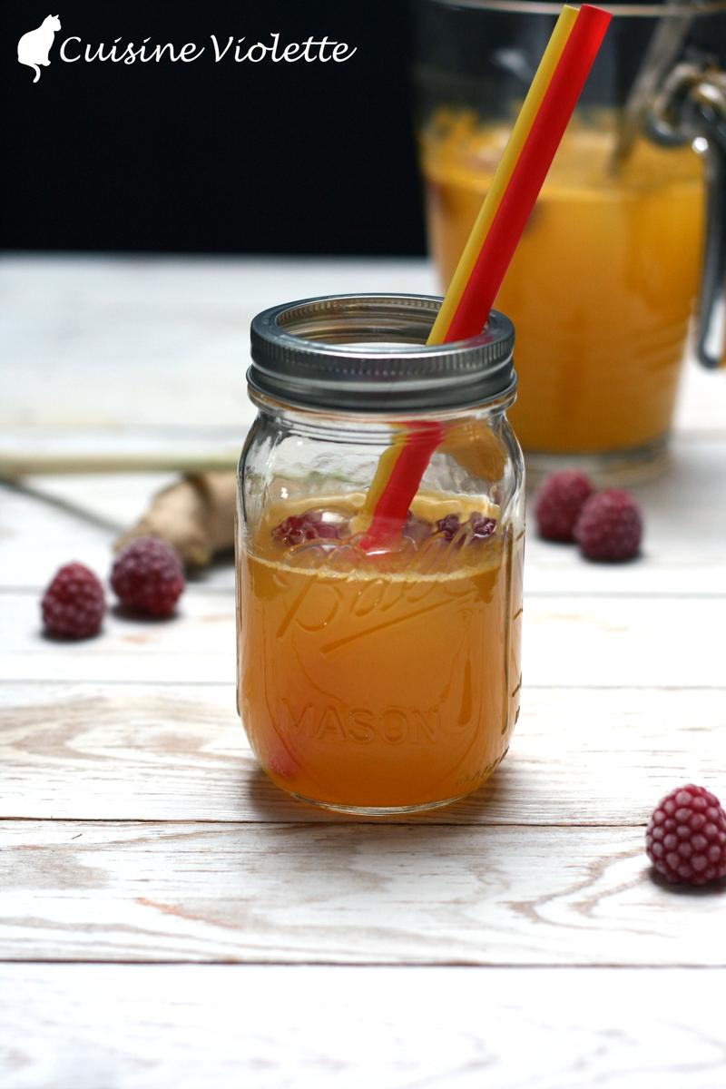 Rezeptbild: Maracuja Limonade mit Zitronengras