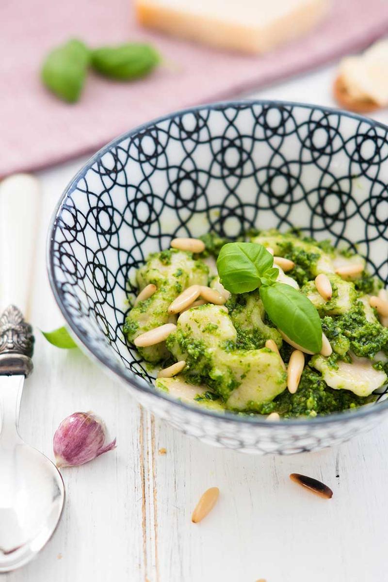 Rezeptbild: Pasta mit Basilikum Pesto
