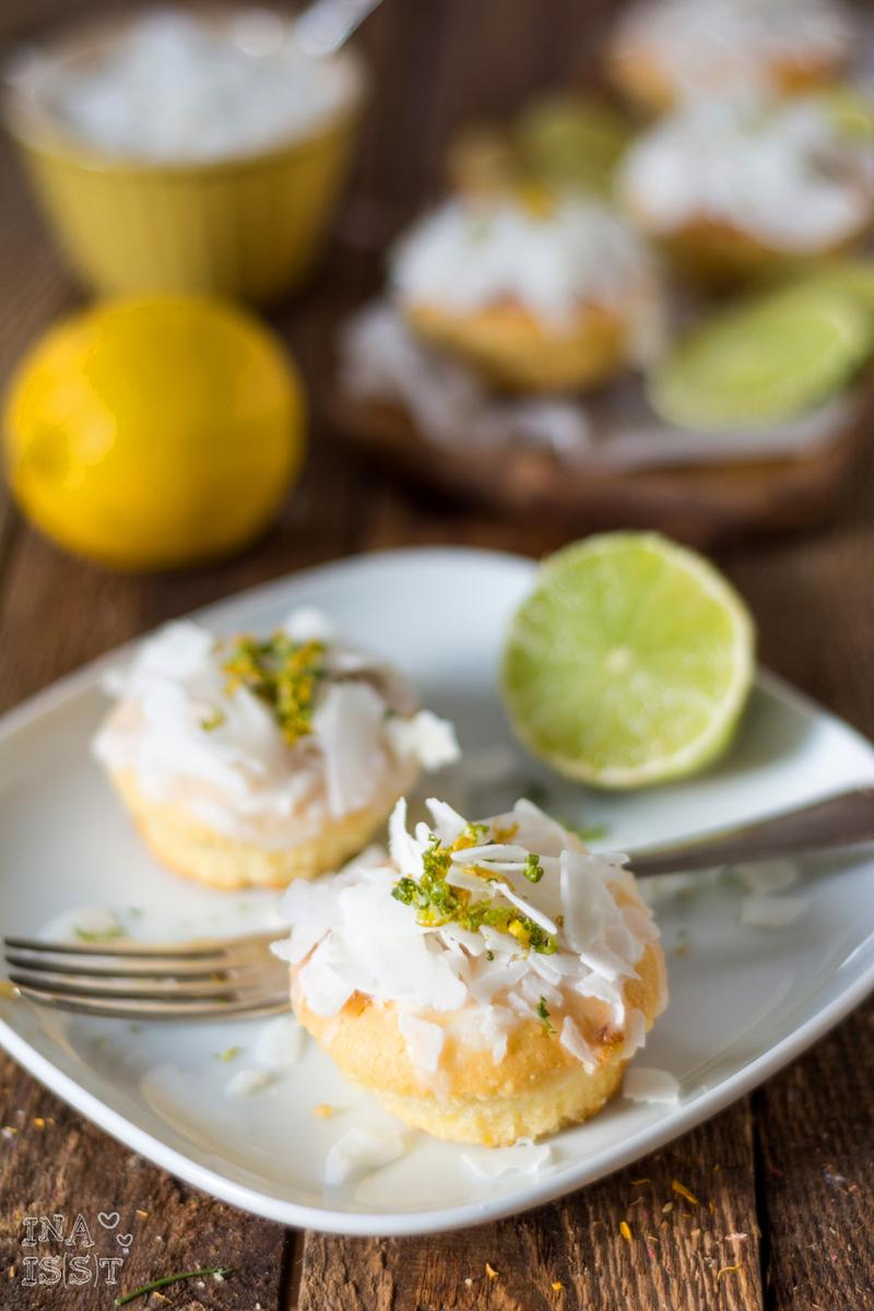 Rezeptbild: Exotische Zitrusmuffins mit Kokos