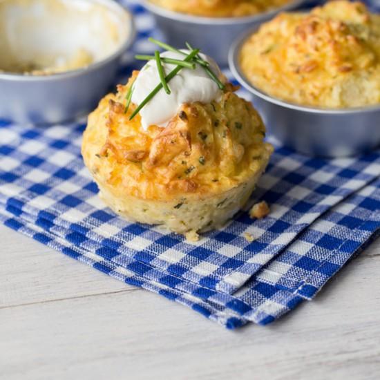 Rezeptbild: Kartoffel-Käse-Muffins