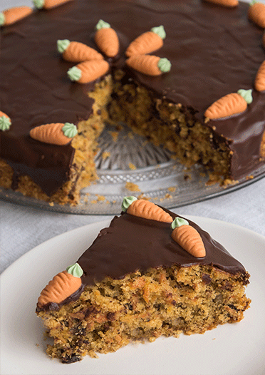 Rezeptbild: Schokoladiger Karottenkuchen