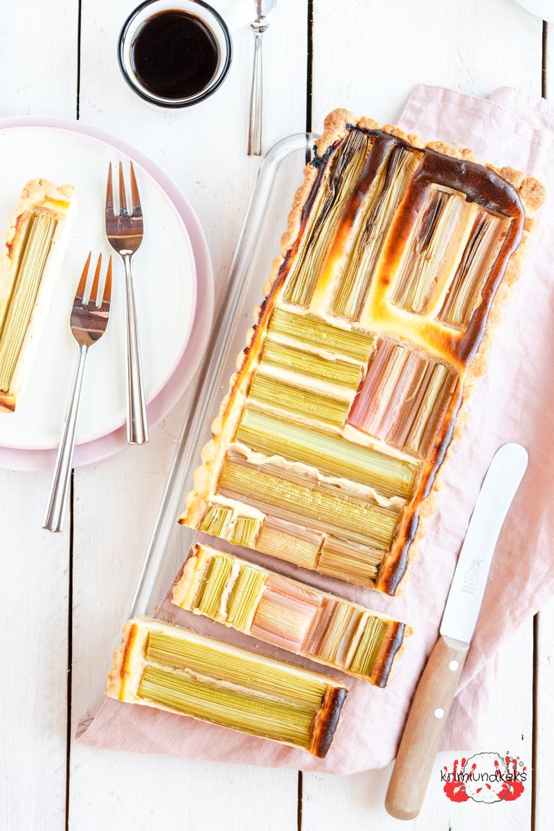 Rezeptbild: Rhabarber-Käsekuchen-Tarte