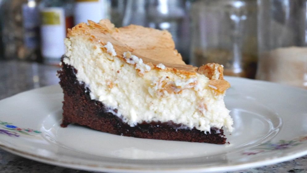Rezeptbild: Eierlikör-Käsekuchen mit Schokoladenboden