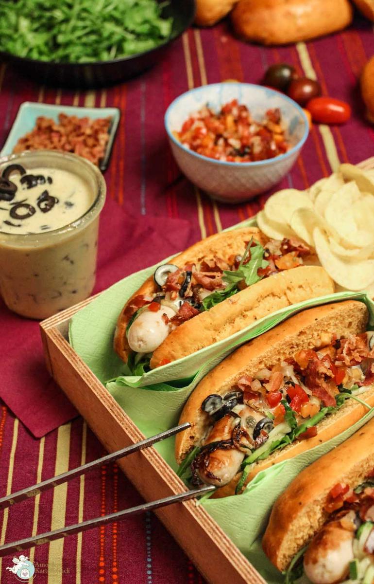 Rezeptbild: Der feine Hotdog des Don Fonsi 