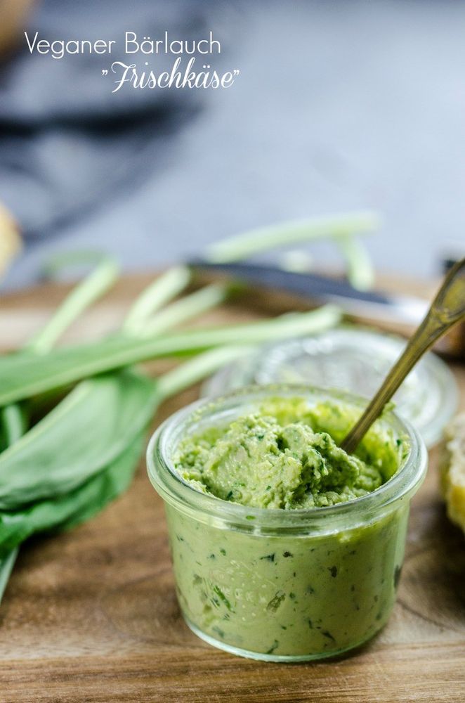 Rezeptbild: Veganer Bärlauch Frischkäse