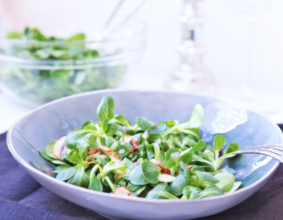 Rezeptbild: Feldsalat mit Kartoffeldressing