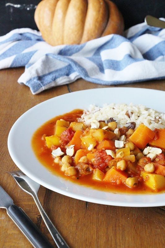 Rezeptbild: Libanesisch inspirierter Kürbiseintopf