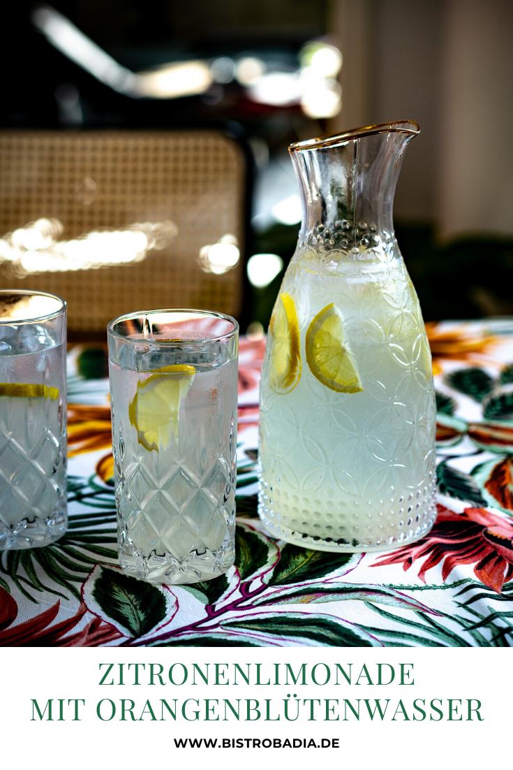 Rezeptbild: Zitronenlimonade mit Orangenblütenwasser