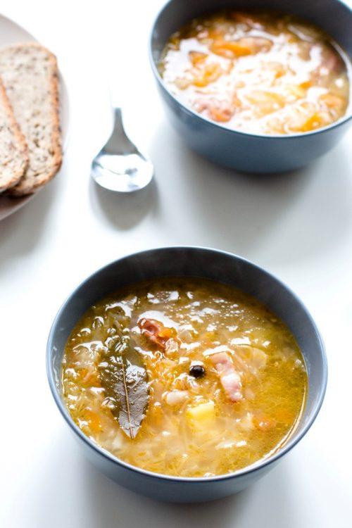Rezeptbild: POLNISCHER KAPUŚNIAK (KOHLSUPPE, KRAUTSUPPE)