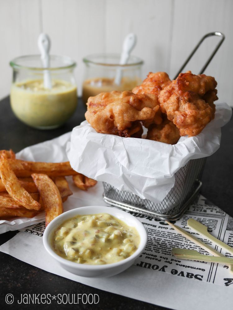 Rezeptbild: Kibbeling mit Joppiesaus