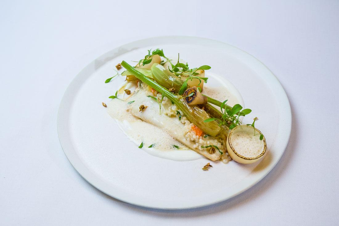 Rezeptbild: Heilbutt und Graupe