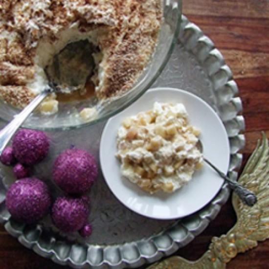 Rezeptbild: No Crust Apple Tarte - Apfelkuchen ohne Boden