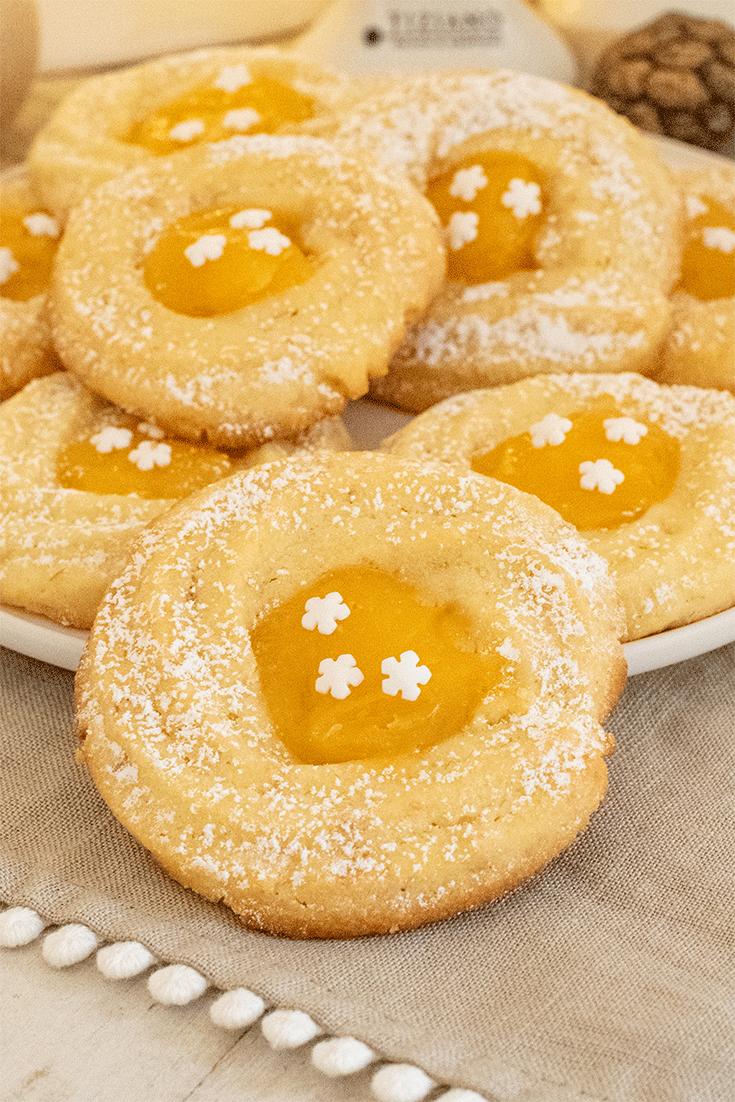 Rezeptbild: Mandel-Kringel mit Orangencurd