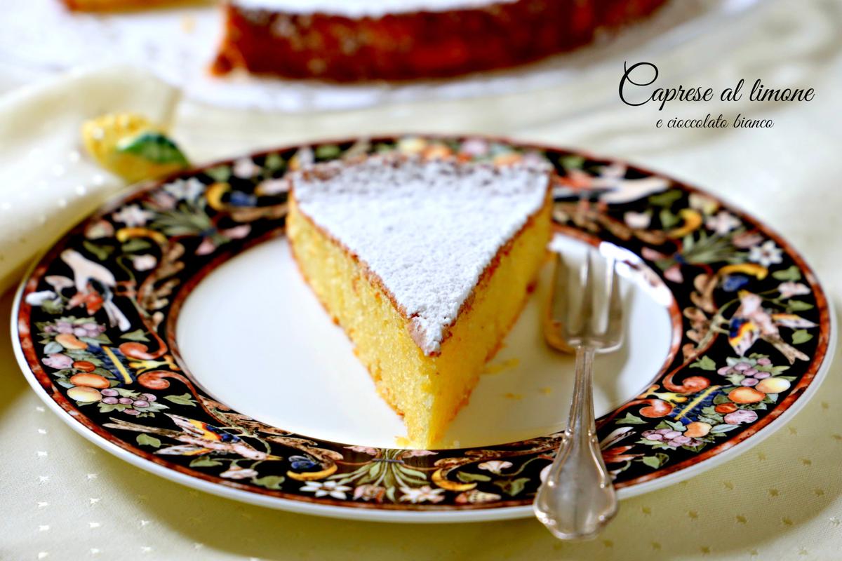 Rezeptbild: Torta Caprese al limone e cioccolato bianco