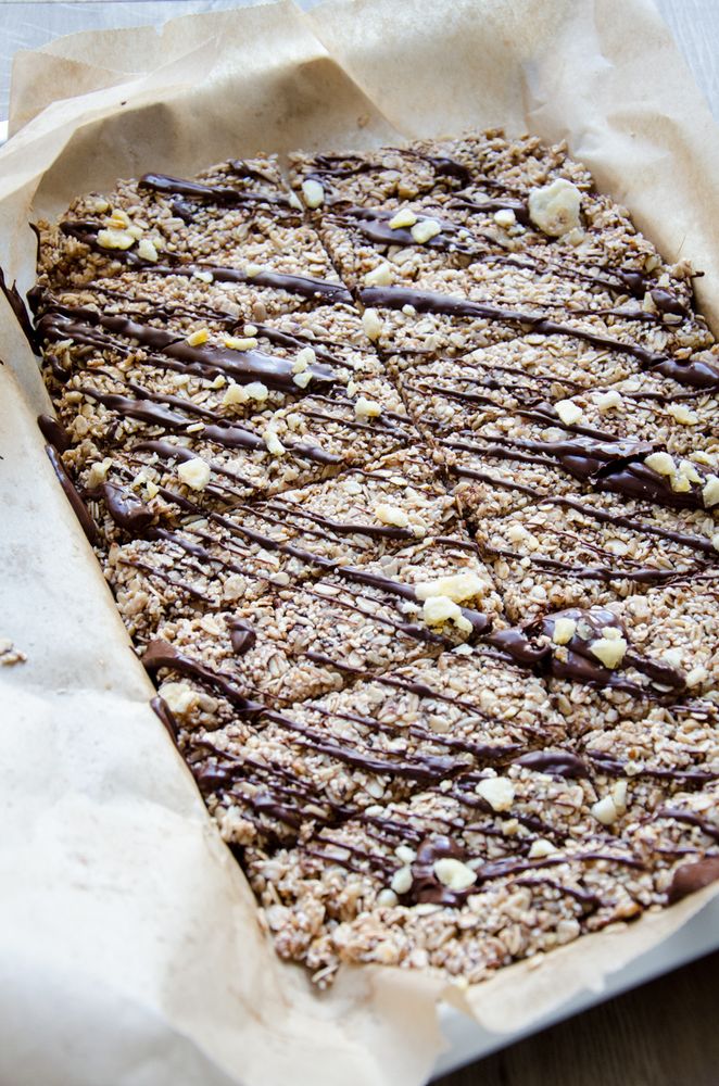 Rezeptbild: Schoko-Bananen Müsliriegel