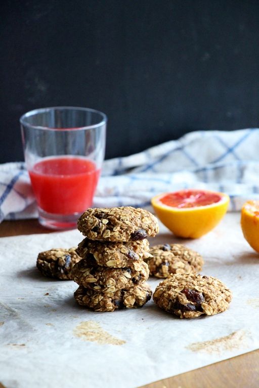 Rezeptbild: Blutorangen - Haferflockenkekse