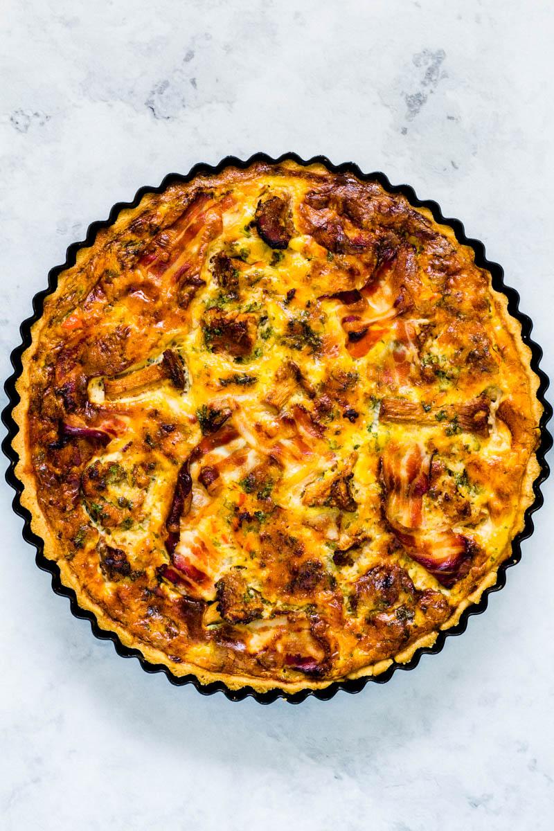 Rezeptbild: Kürbis-Pfifferling Quiche (Thermomix-Rezept)