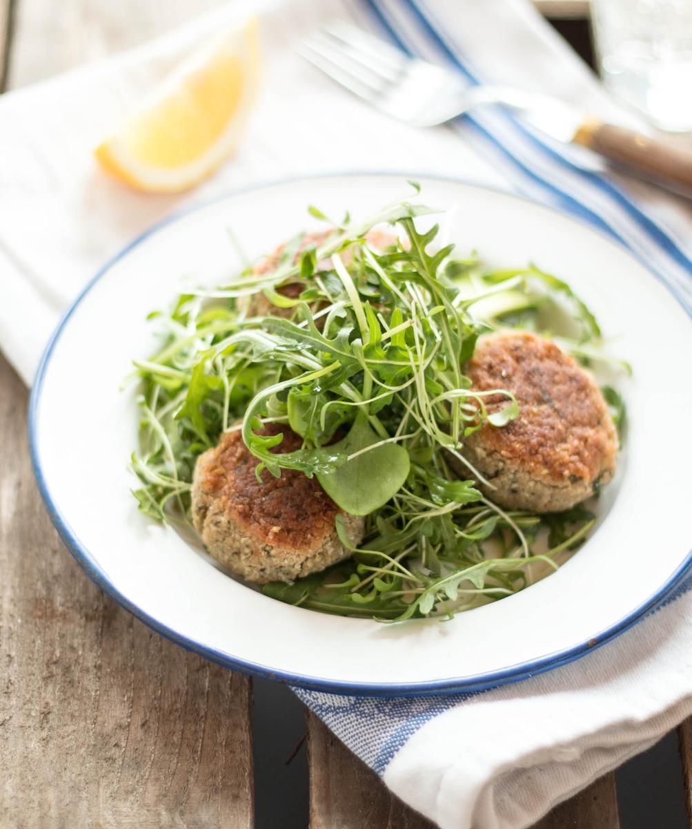 Rezeptbild: Weiße Bohnen & Mangold Falafel