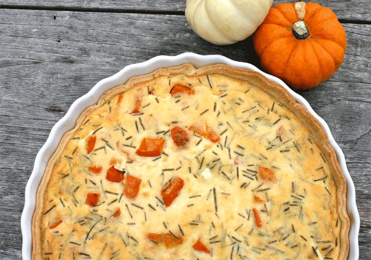 Rezeptbild: Kürbis-Tarte mit Fetakäse