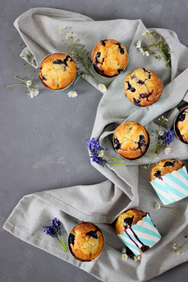 Rezeptbild: Blaubeer-Vanille Muffins