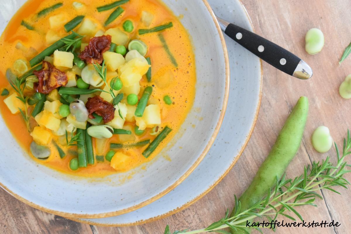 Rezeptbild: Sommerliche Kartoffel Minestrone