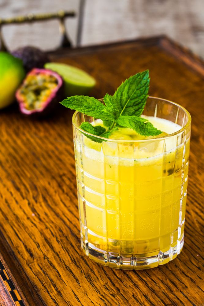 Rezeptbild: Passionsfrucht Gin Gin Mule