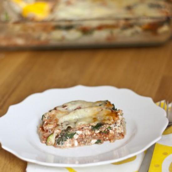 Rezeptbild: Quinoa Lasagna