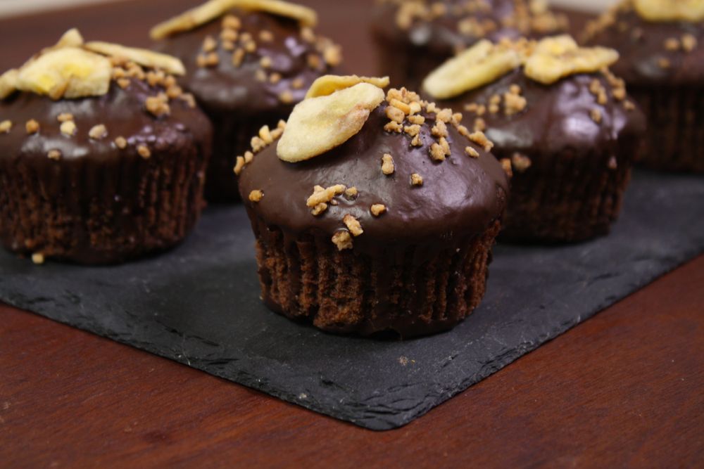 Rezeptbild: Schoko Bananen Muffins