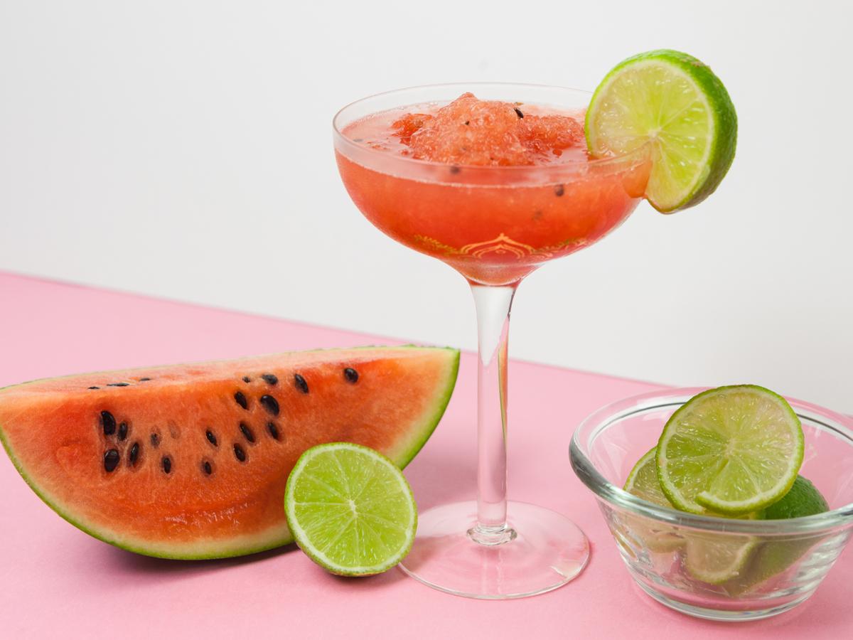 Rezeptbild: Wassermelonen Sorbet mit Roséwein