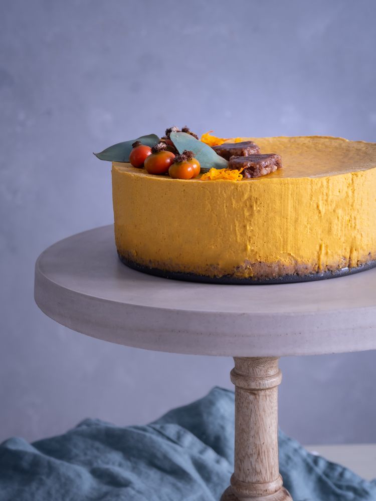 Rezeptbild: Gesunder Kürbiskuchen ohne Backen