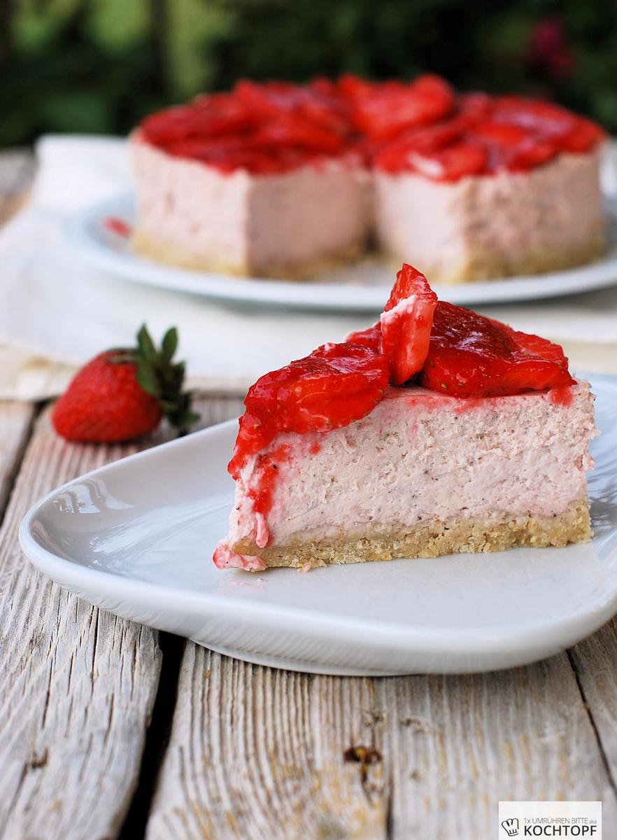 Rezeptbild: Steamed Erdbeer-Cheesecake