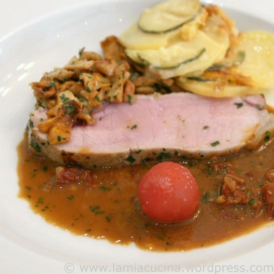 Rezeptbild: Kalbsrücken mit Pfifferlingen