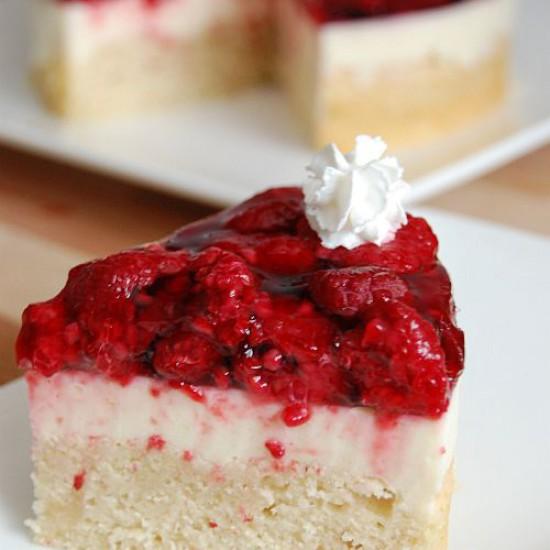 Rezeptbild: vegane Beeren-Zitronen-Torte