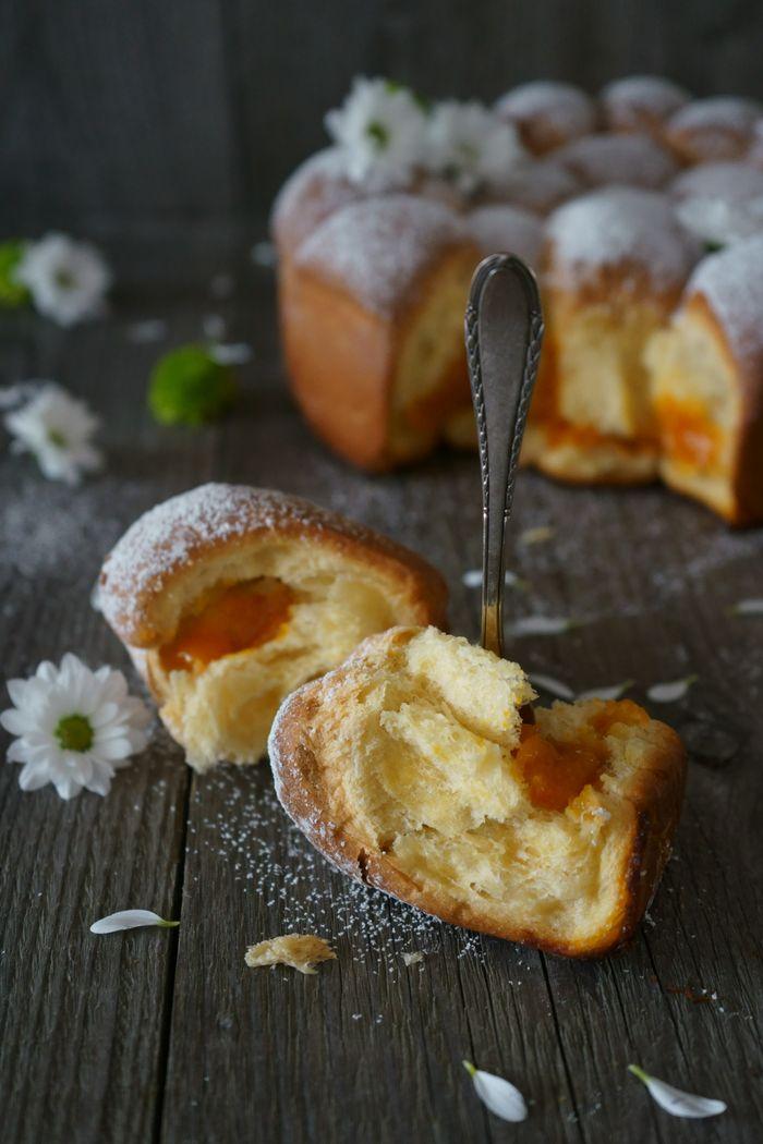 Rezeptbild: Gefüllte Buchteln mit Kürbis Sekt Marmelade