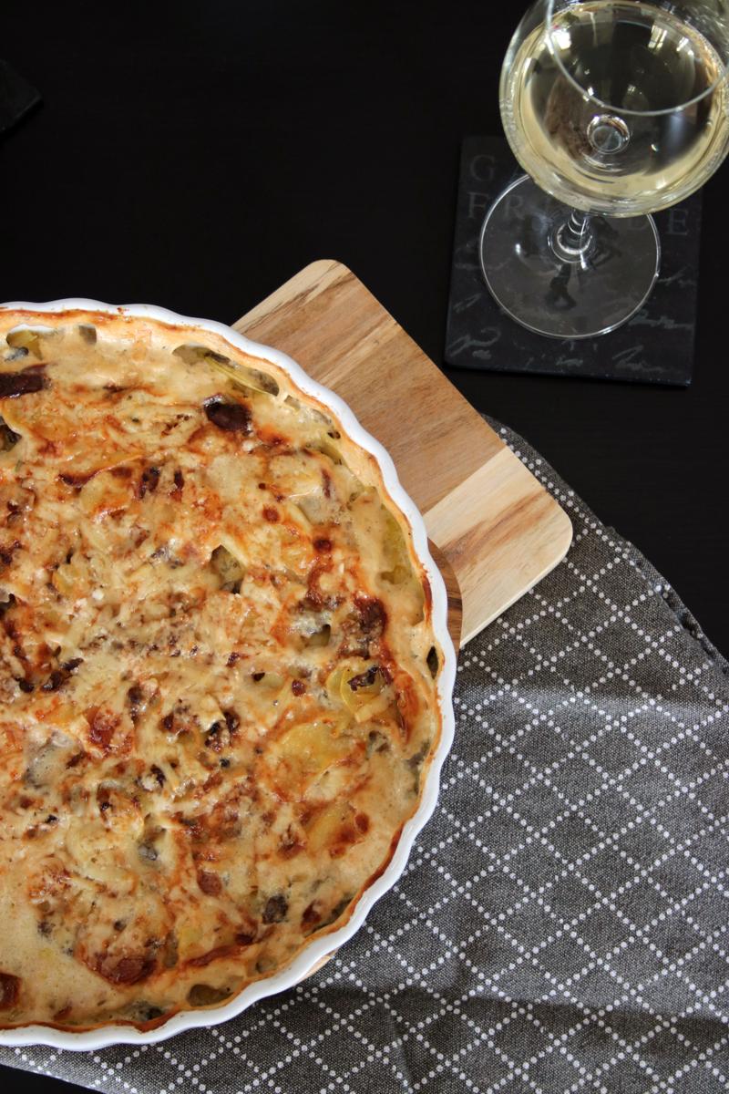 Rezeptbild: Kartoffel-Gratin mit Champignons