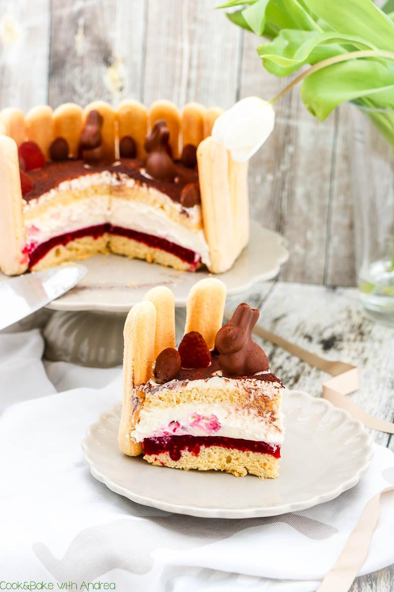 Rezeptbild: Himbeer-Sahne-Torte zu Ostern