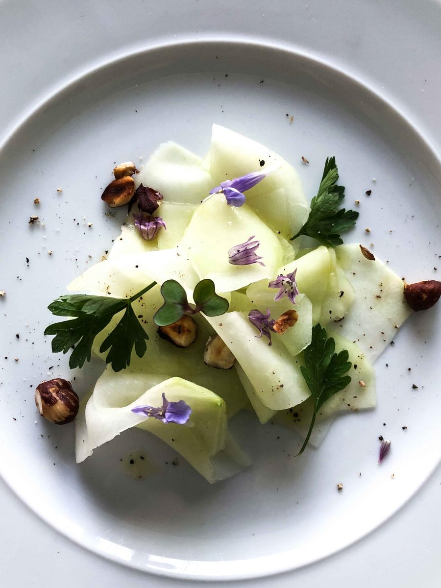 Rezeptbild: Kohlrabi Carpaccio