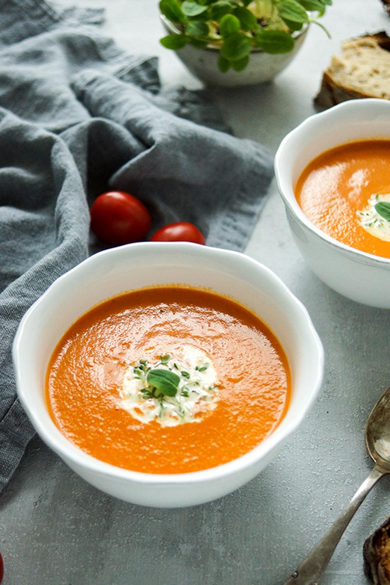 Rezeptbild: Tomaten-Orangen-Suppe