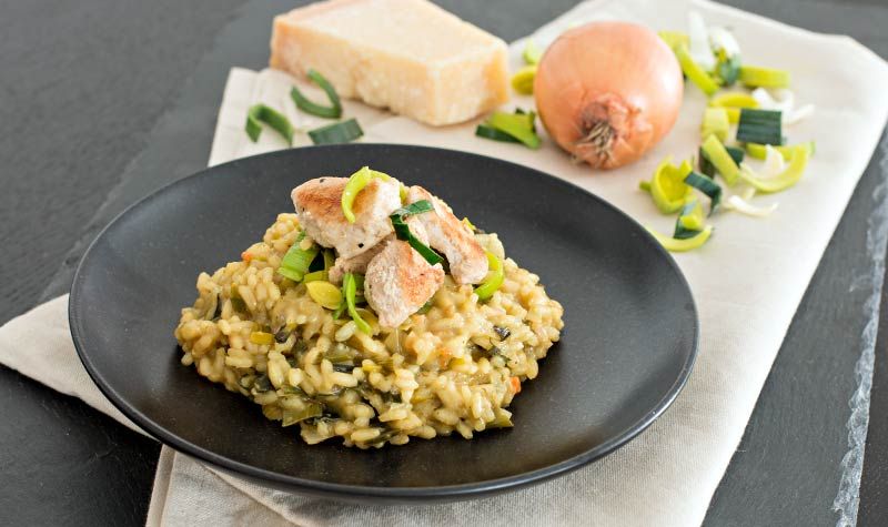 Rezeptbild: Leckeres Lauch-Risotto