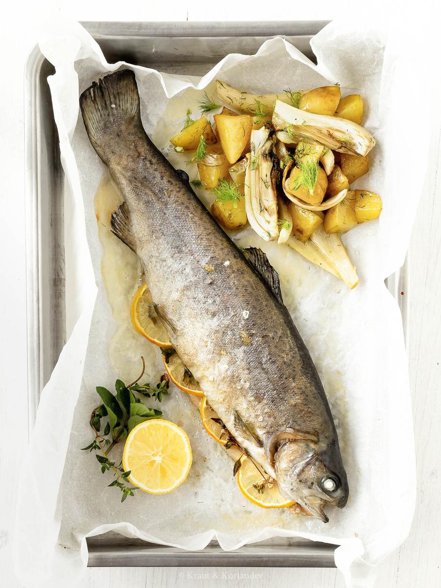 Rezeptbild: Forelle aus dem Backofen