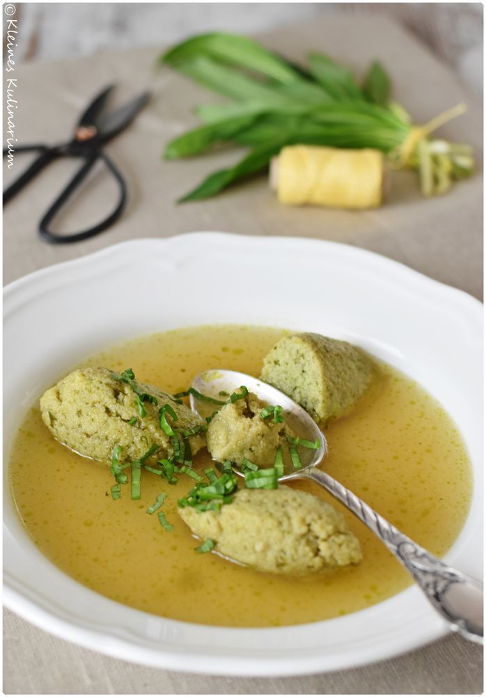 Rezeptbild: Bärlauchgrießnockerlsuppe