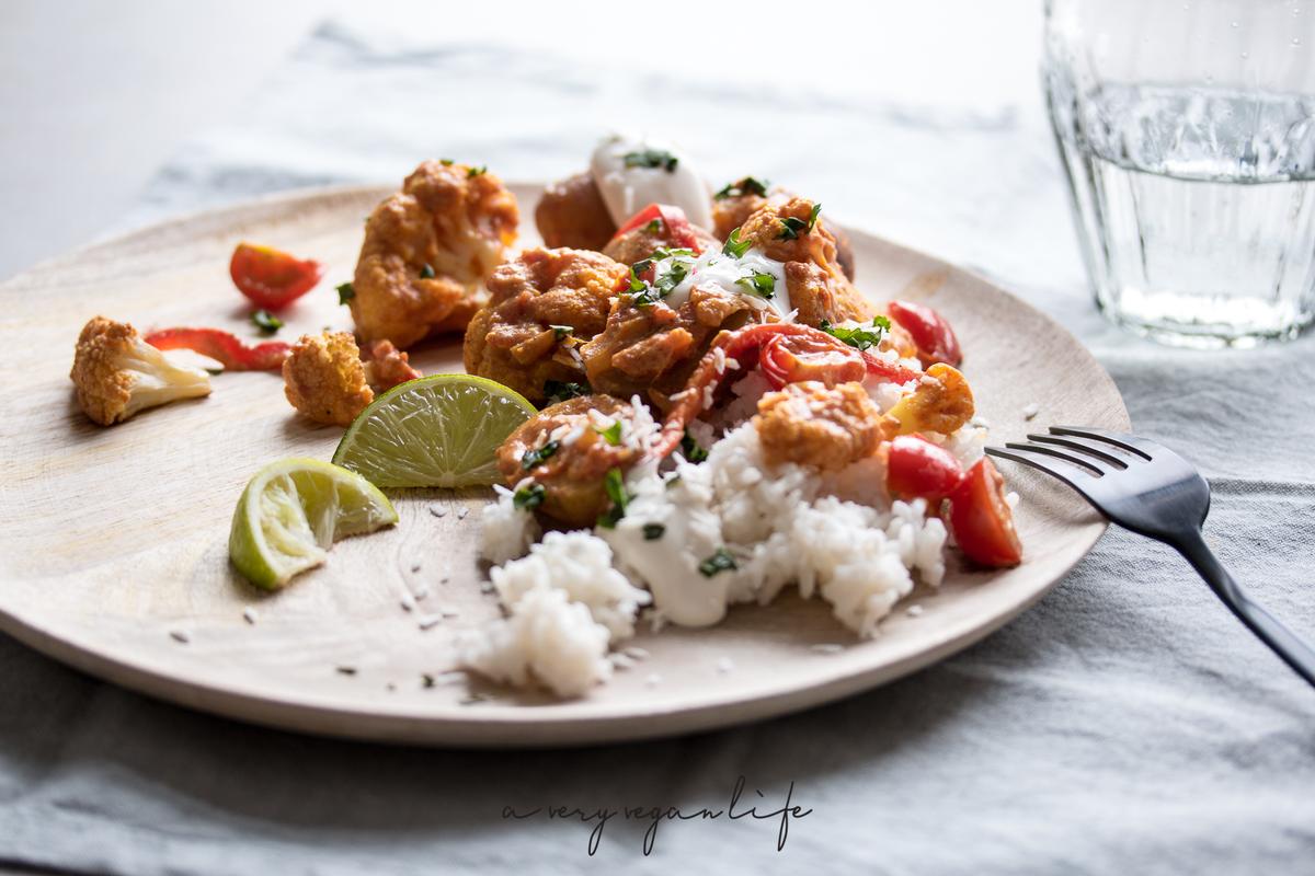 Rezeptbild: Aloo Gobi mit Kokosreis 